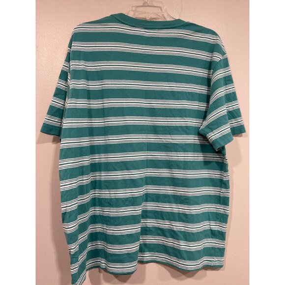 Levi’s Mens Red Tag Striped Relaxed T-shirt Shirt White Teal Size Medium‎ NWT - Picture 5 of 8